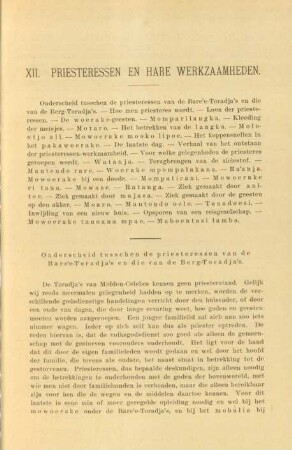 XII. Priesteressen en hare werkzaamheden