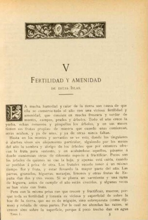 V. Fertilidad y amenidad de estas islas