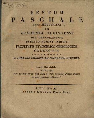 Disquisitio de eved YHWH, num et quo sensu eius idea a (veri nominis) Iesaia mente concipi potuisse videatur?