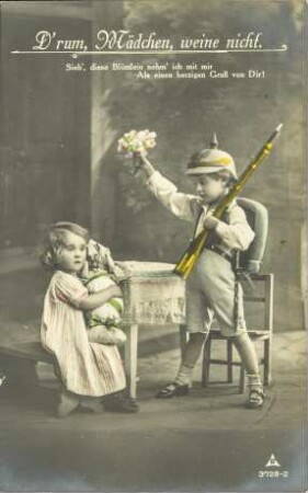 D'rum, Mädchen, weine nicht - Sieh', diese Blümlein [...]