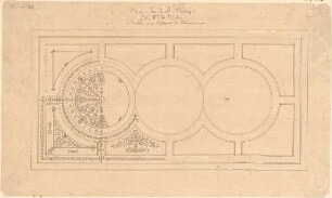 Klenze, Leo von; St. Petersburg (Russland); Eremitage - Saal 1. OG - Plafond (Ansicht)