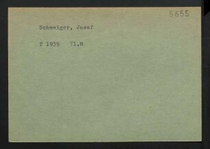 Schweiger, Josef