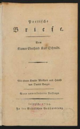 Poetische Briefe