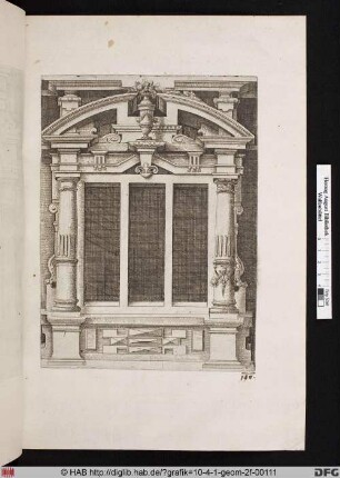 [Dreigeteiles Fenster mit zwei Säulen. Band III.]
