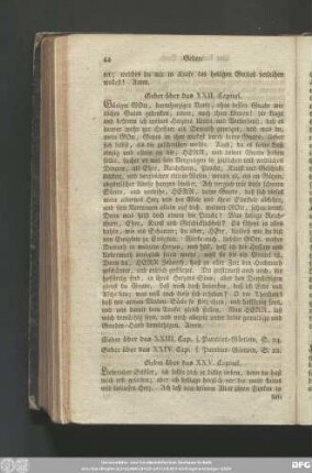 Gebet über das XXV. Capitel.