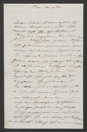 Brief an Alexander Mendelssohn: o.D.