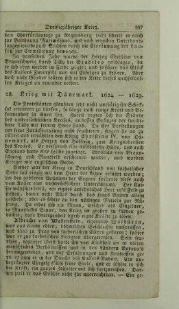28. Krieg mit Dänemark. 1624 - 1629