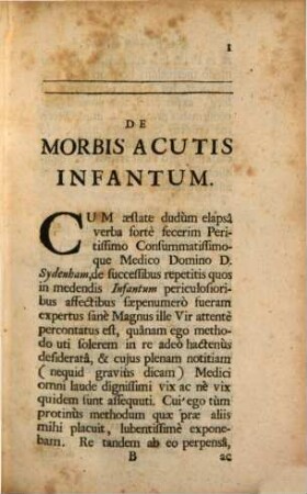De morbis acutis infantum