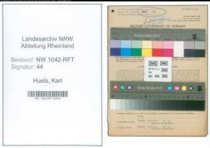 Entnazifizierung Karl Huels , geb. 09.02.1902 (Gastwirt)