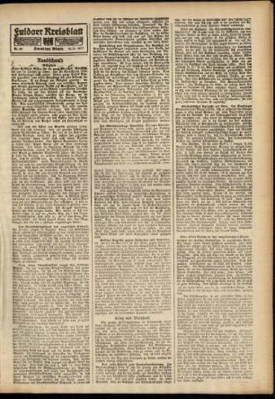 Zweite Ausgabe vom Samstag, den 10. März 1917.