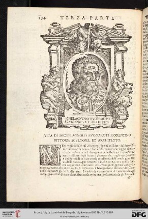 Vita di Michelagnolo Buonarotti Fiorentino, Pittore, Scultore, et Architetto