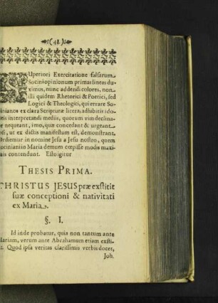 [Thesis Prima. - Thesis Secunda.]
