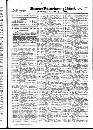1519.Ausgabe. Dienstag, 26. Juni 1917