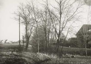 Güstrow-Dettmannsdorf. Stadtrandsiedlung mit Entwässerungsgraben