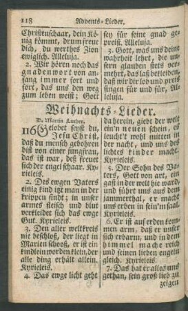 Weihnachts-Lieder.