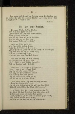 82. Der arme Schiffer.