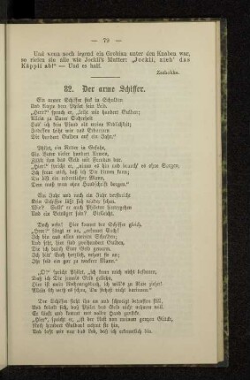 82. Der arme Schiffer.