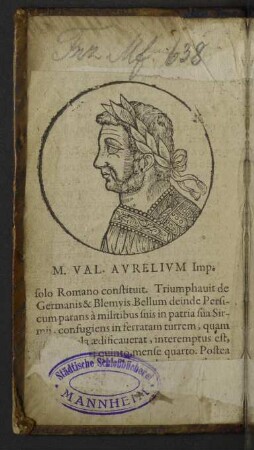 M. Val. Aurelium Imp.