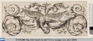 Laubwerk mit Adler