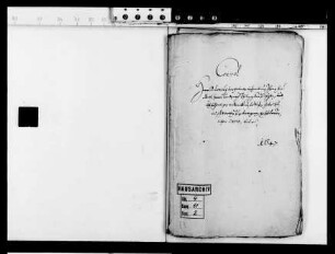 Geplante Beschreibung des Todes des Landgrafen Philipp v. Hessen-Butzbach durch Dr. Lotichius