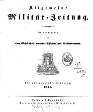 Allgemeine Militär-Zeitung. 23. 1848