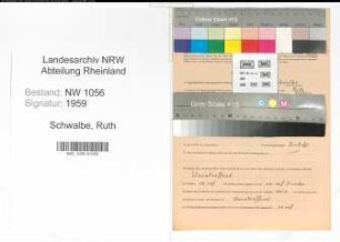 Entnazifizierung Ruth Schwalbe , geb. 27.05.1912 (Lehrerin)
