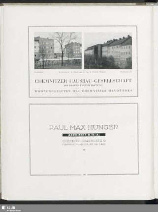 Paul Max Hunger Architekt B.D.A.
