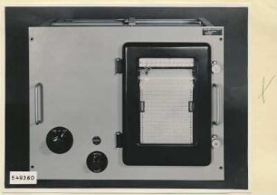 Pegelschreiber, Einschub Typ 06.91014.1, Schreibgerät Frontseite, Foto 1954