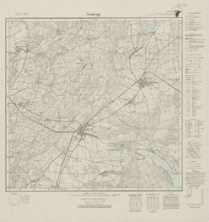 4061 (alte Nr.: 2263) Kontopp, Meßtischblatt (4cm - Karte)