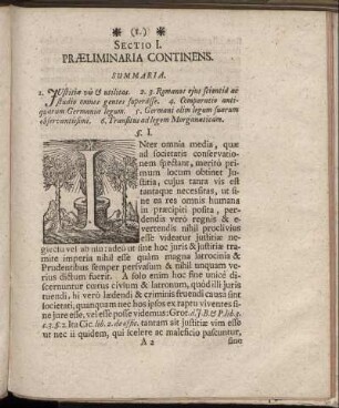 Sectio I. Præliminaria Continens.