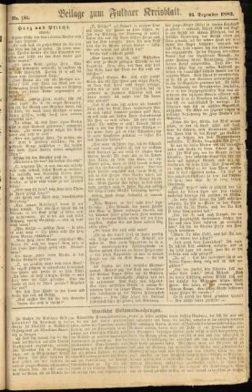 Zweite Ausgabe vom Samstag, den 23. Dezember 1882.