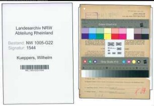 Entnazifizierung Wilhelm Kueppers , geb. 13.02.1907 (Teilhaber)