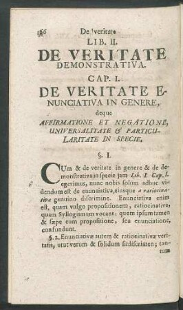 Lib. II. De Veritate Demonstrativa.
