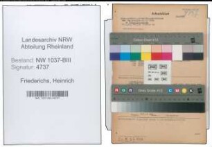 Entnazifizierung Heinrich Friederichs , geb. 08.06.1912 (Postassistent)