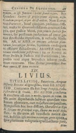 XIV. Livius