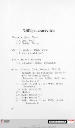 Bildhauerarbeiten