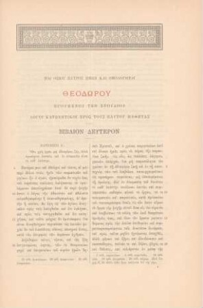Tou osiou Theodorou ton Stouditou logoi katechetikoi, Biblion Deuteron