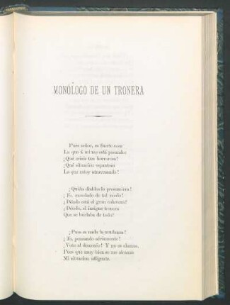 Monólogo de un tronera