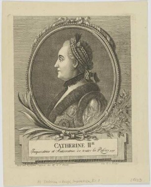 Bildnis der Catherine II., Imperatrice et Autocratrice de tout les Russies
