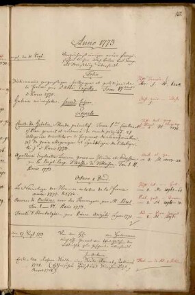 Verzeichniß einiger neuen französischen Bücher durch Bauer und Comp. aus Straßburg übersandt. - Von [...] von Hedemann [...] übersandt.