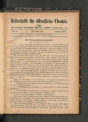 Heft II. 30. Januar 1918