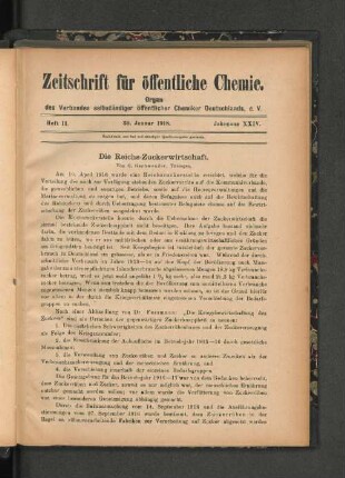 Heft II. 30. Januar 1918