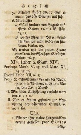 XIV. Ueber 2. Sam. XIV.