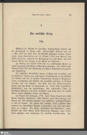 9. Der nordische Krieg