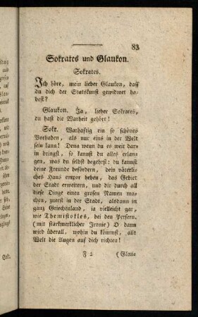 83-100, Sokrates und Glaukon.