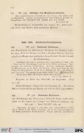 Soldaten - Ganzfiguren (Nr. 246 - 255)
