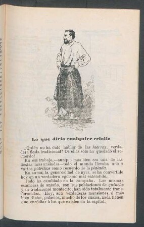 Lo que diría cualquier criollo