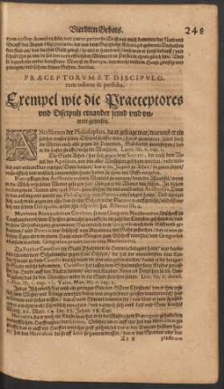Praeceptorum Et Discipulorum odium & perfidia. Exempel wie die Praeceptores ... einander feind und untreu gewesen.