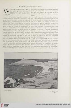 Vol. 49 (1913) = No. 196: Wood-engraving for colour in Great Britain