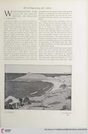 Vol. 49 (1913) = No. 196: Wood-engraving for colour in Great Britain